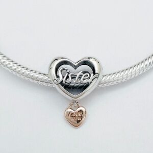Pandora Love You Sister Heart Charm